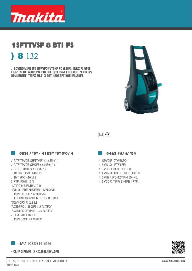Image de la première page du manuel de l'appareil HW132