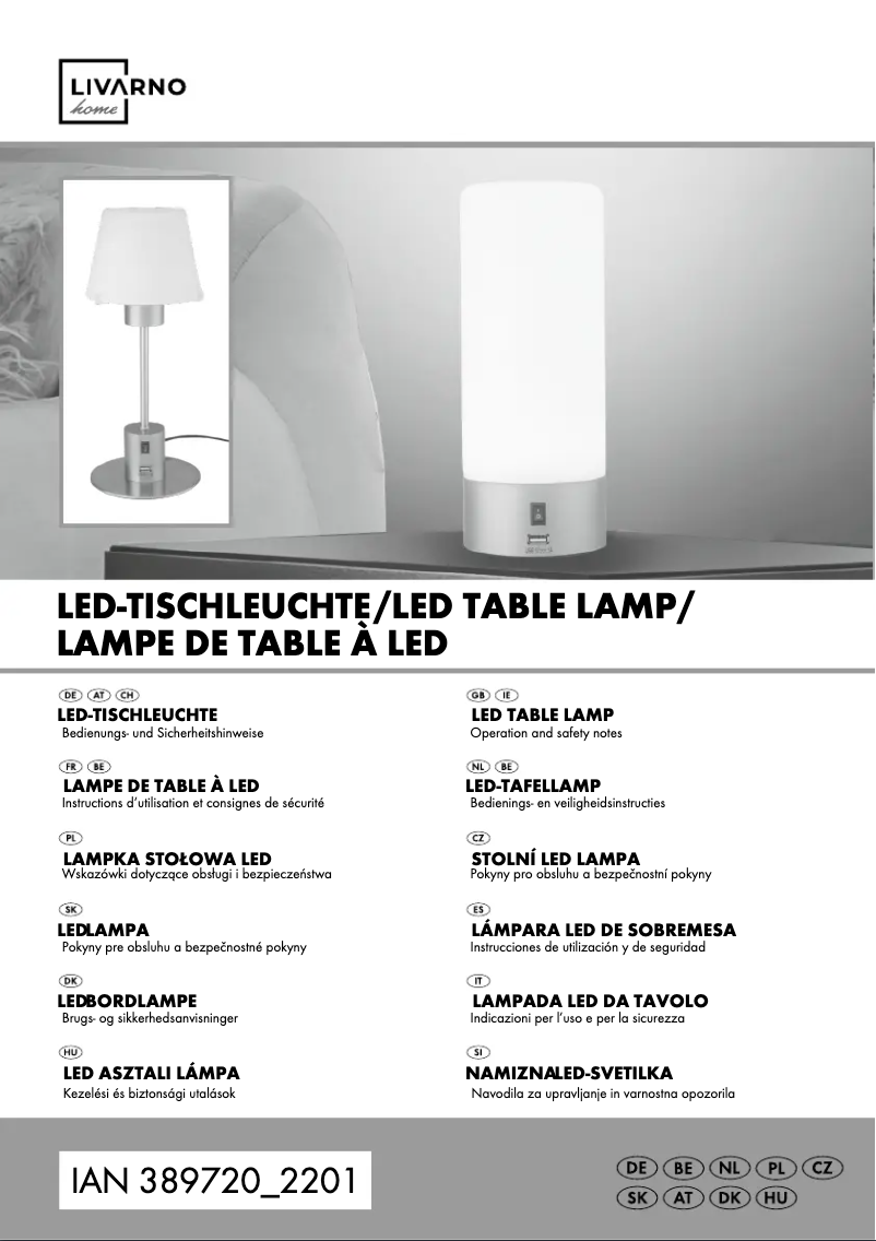 Page n°1 - Manuel utilisateur Livarno Lux IAN 353823