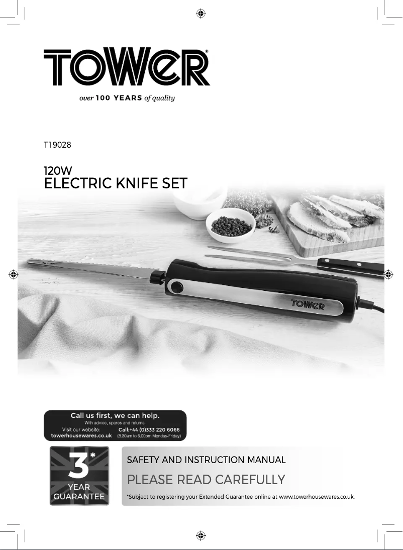 Página 1 del manual Manual de usuario Tower T19028