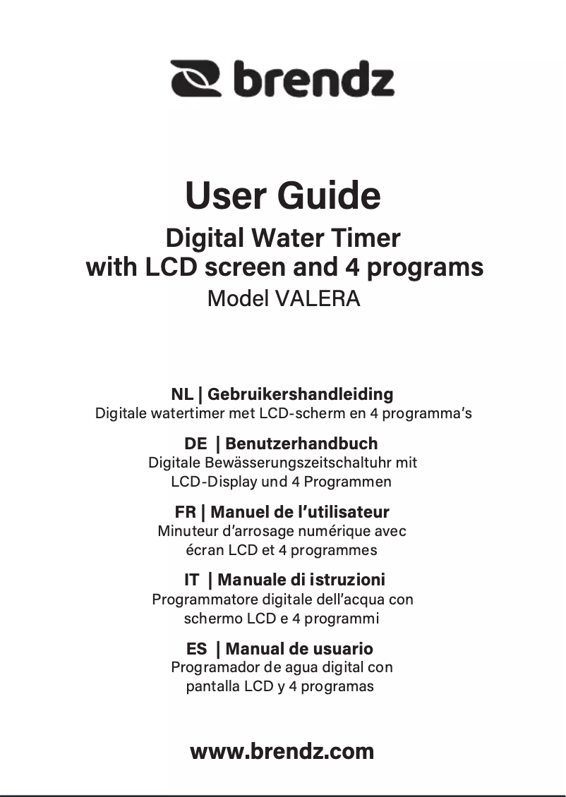 Image de la première page du manuel de l'appareil Valera