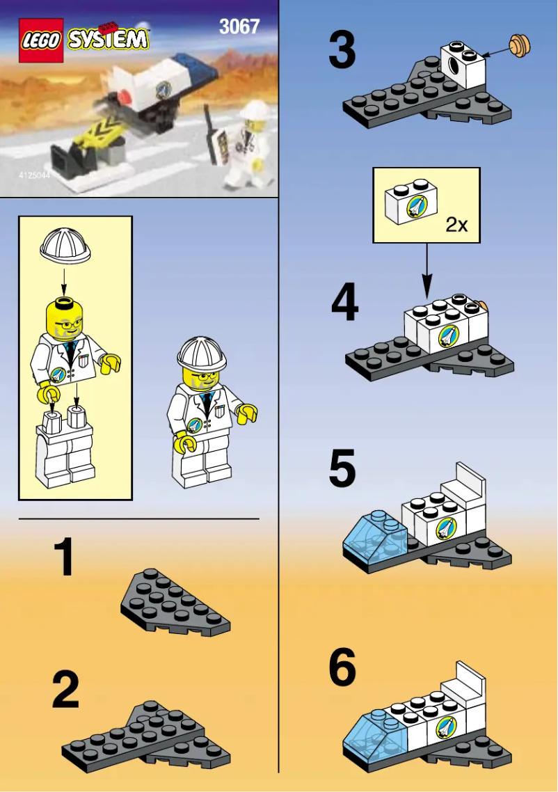 Page 1 de la notice Manuel utilisateur Lego REMOTE CONTROL ROCKET