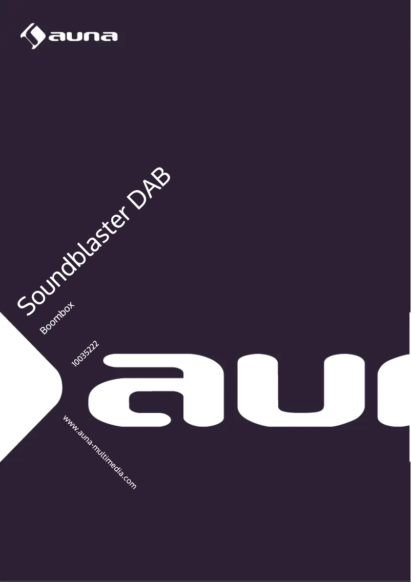 Image de la première page du manuel de l'appareil Soundblaster