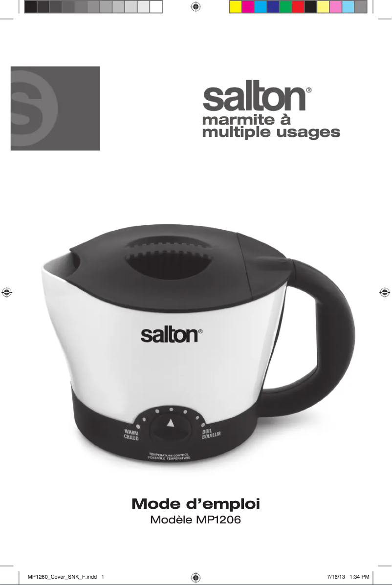 Página 1 del manual Manual de usuario Salton MP1206