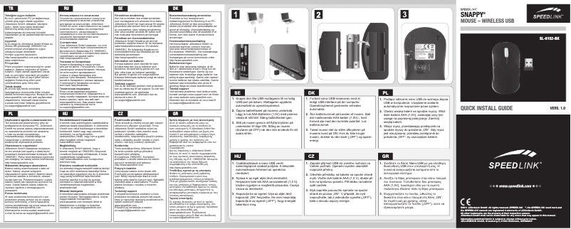 Page n°1 - Manuel utilisateur Speed-Link SL-6152-BK