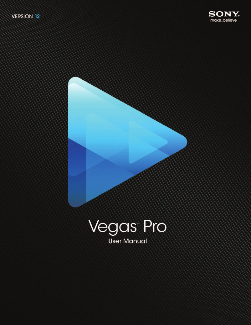 Page n°1 - Manuel utilisateur Sony Vegas Pro 12.0