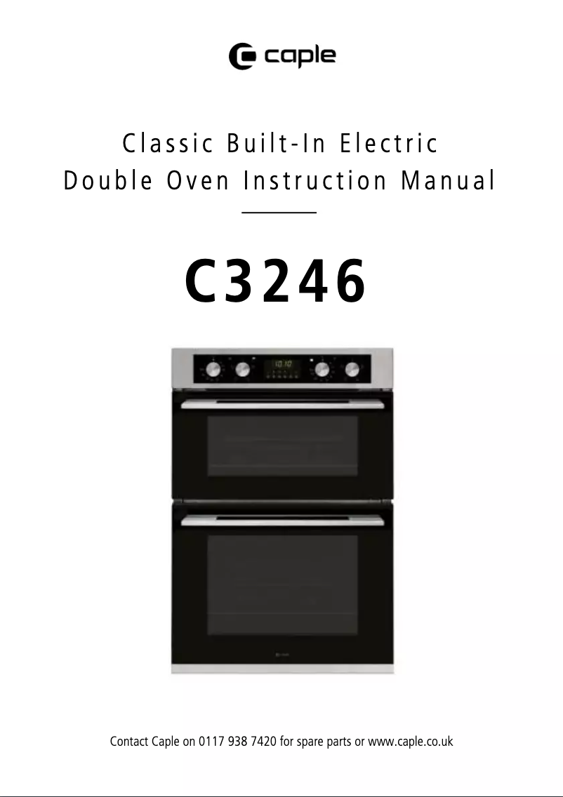 Image de la première page du manuel de l'appareil C3246