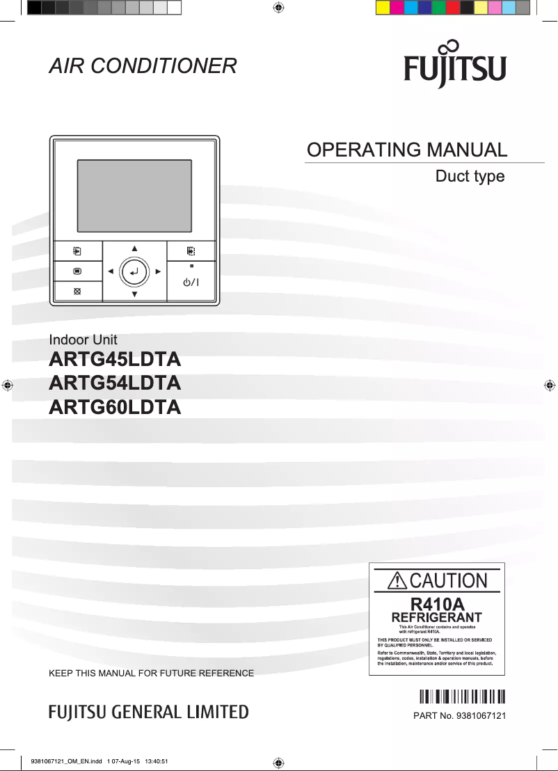 Page 1 de la notice Manuel utilisateur Fujitsu ARTG54LDTA