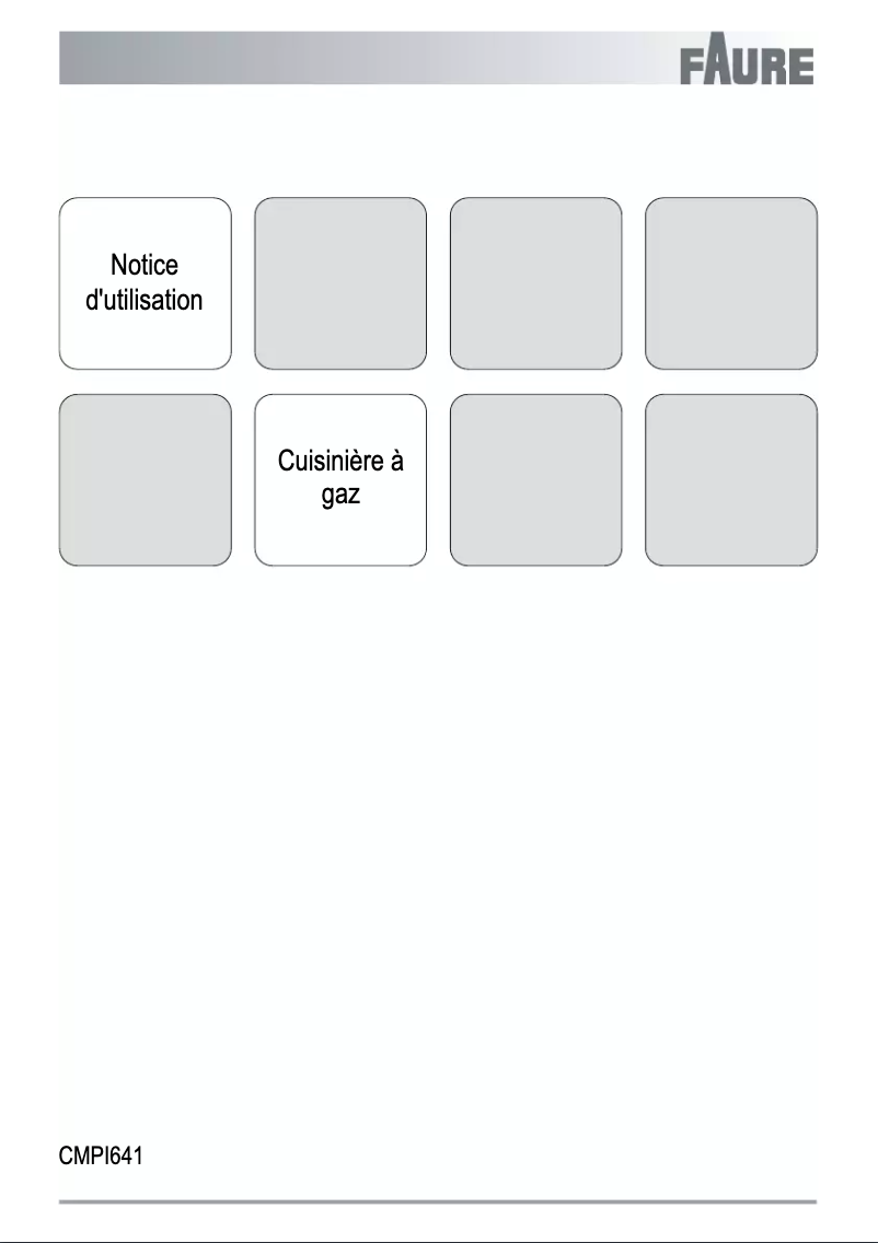 Page n°1 - Manuel utilisateur Faure CMPI641W