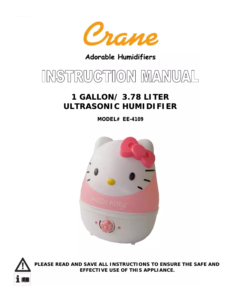 Page n°1 - Manuel utilisateur Crane EE-4109