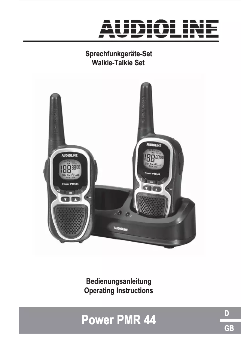 Page 1 de la notice Manuel utilisateur Audioline Power PMR 44