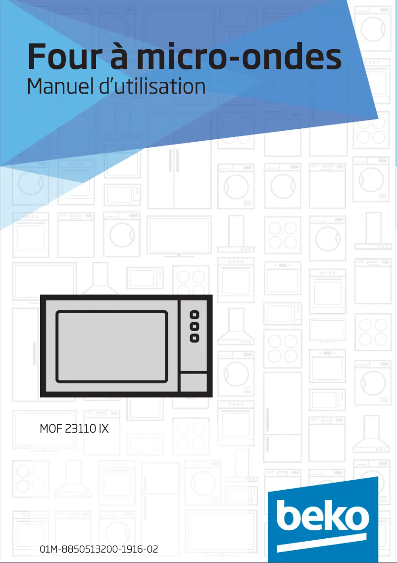 Page n°1 - Manuel utilisateur Beko MOF23110IX