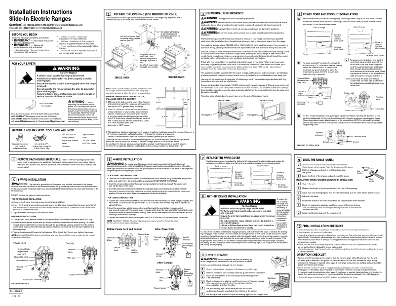 Page 1 of the manual Installation Guide GE Profile PHS925STSS
