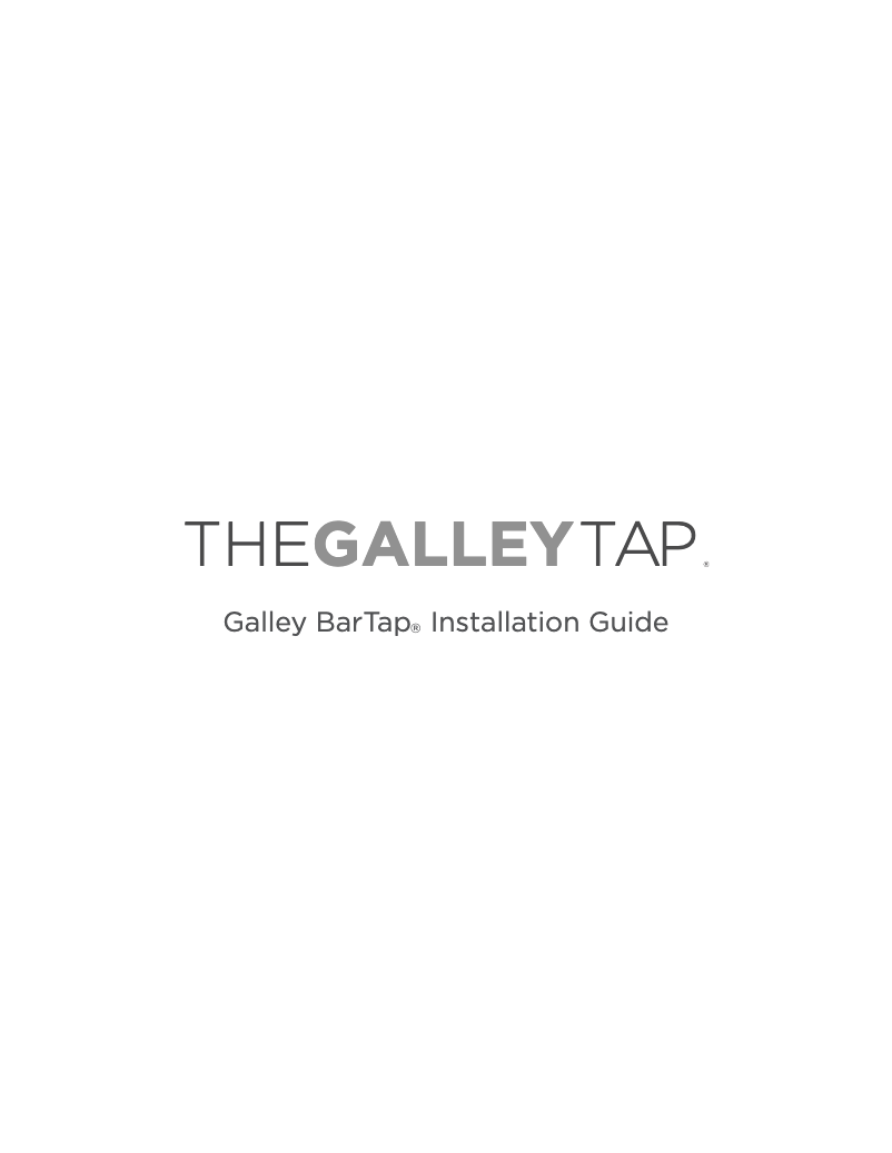 Page n°1 - Manuel utilisateur The Galley BarTap