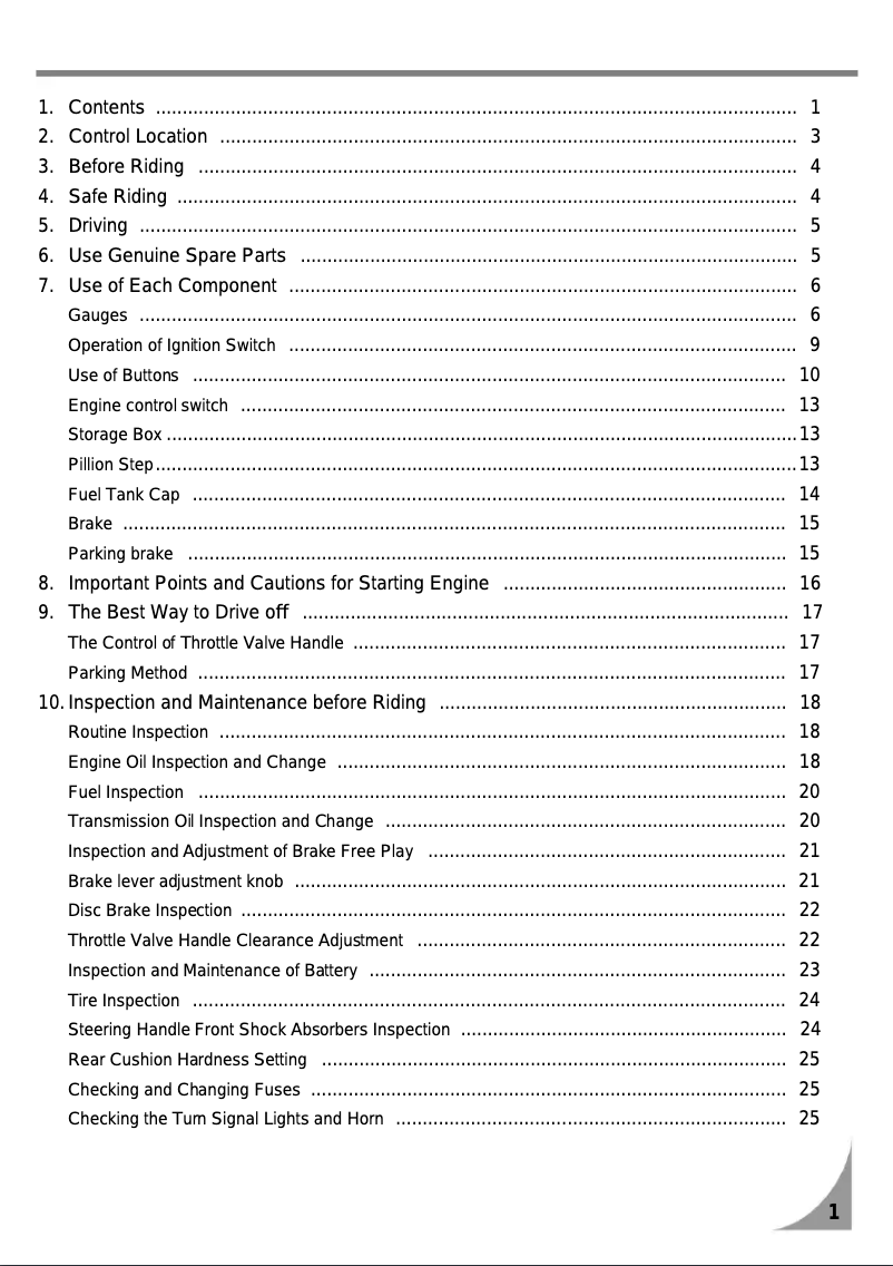 Page 1 de la notice Manuel utilisateur SYM Max 600