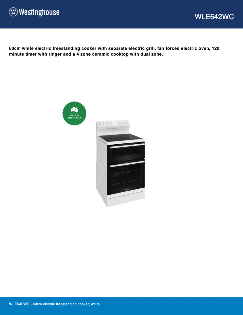 Image de la première page du manuel de l'appareil WLE642WC