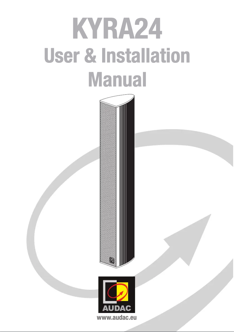 Image de la première page du manuel de l'appareil KYRA24