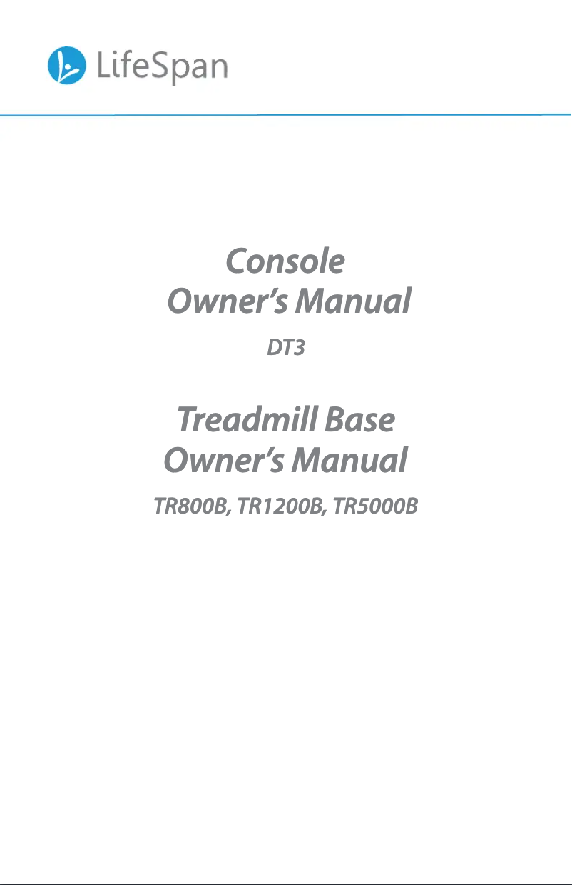 Página 1 del manual Manual de usuario LifeSpan TR5000-SC110