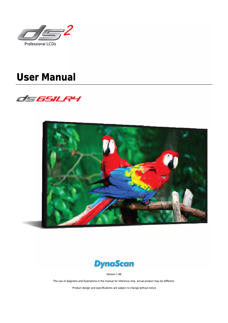 Page n°1 - Manuel utilisateur DynaScan DS652LR5