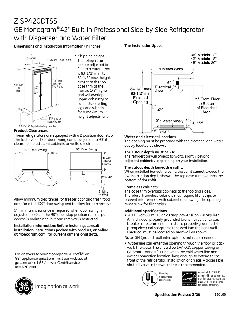 Imagen de la primera página del manual del dispositivo ZISP420DTSS