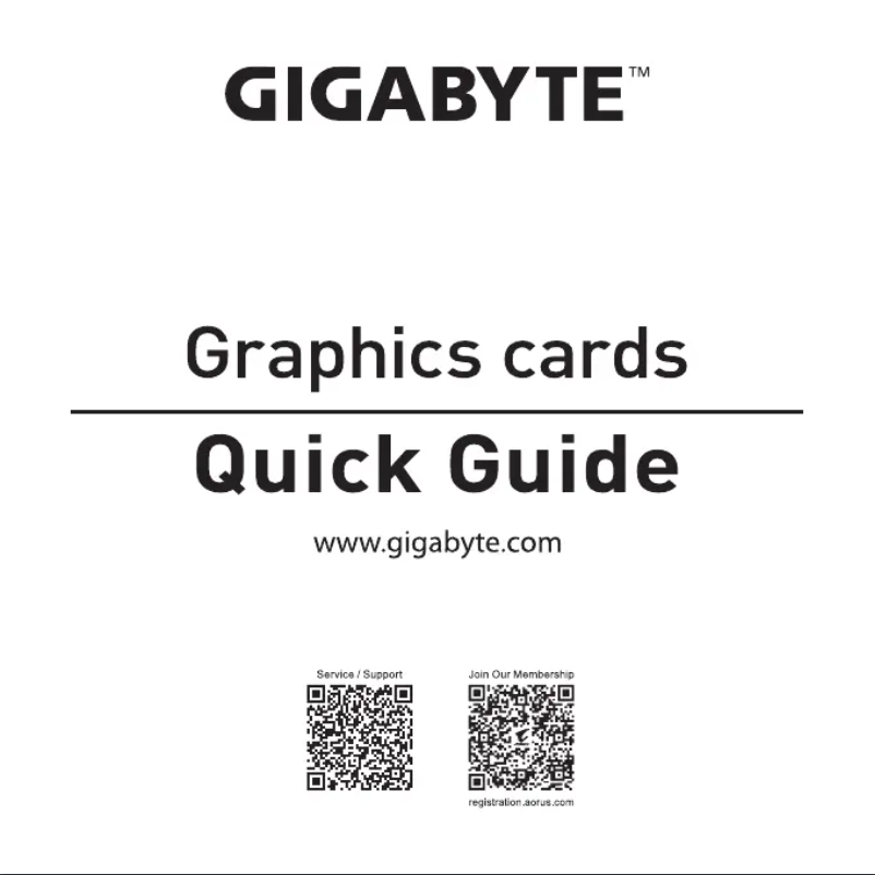 Page 1 de la notice Manuel utilisateur Gigabyte GeForce RTX 4070 Ti Super