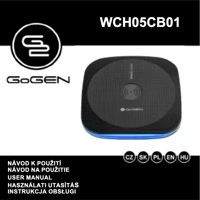 Página 1 del manual Manual de usuario GoGen WCH05CB01