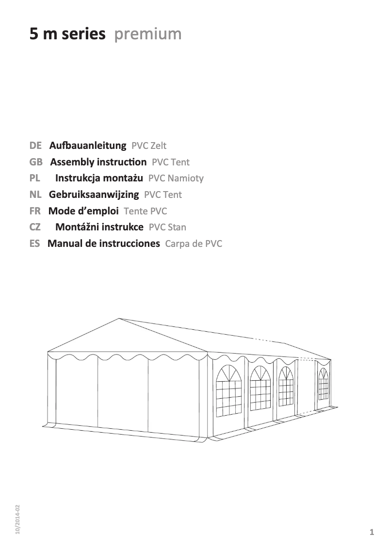 Image de la première page du manuel de l'appareil 5 m series premium
