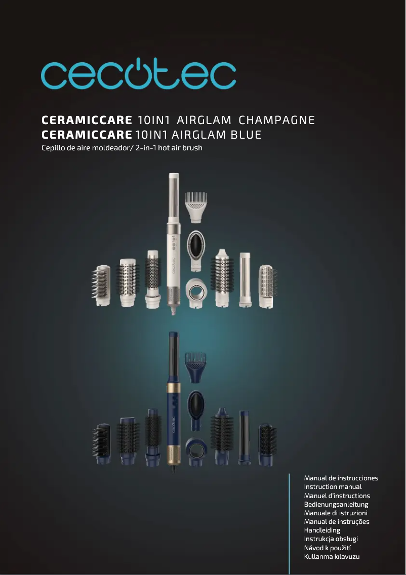 Page n°1 - Manuel utilisateur Cecotec Bamba CeramicCare 10in1 AirGlam