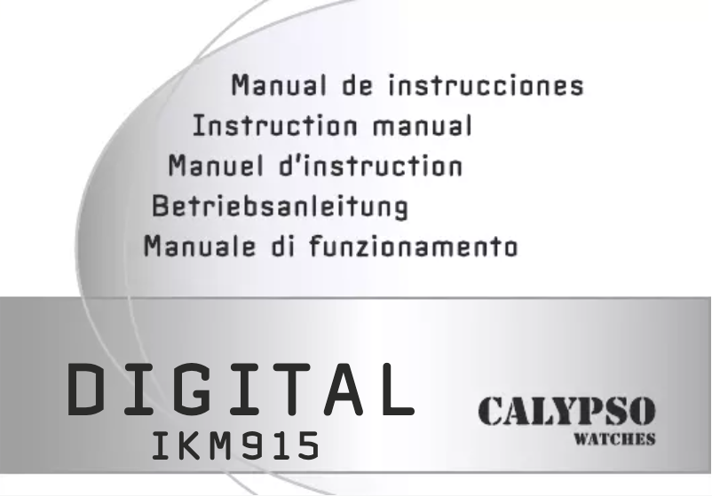 Page 1 de la notice Manuel utilisateur Calypso K5578