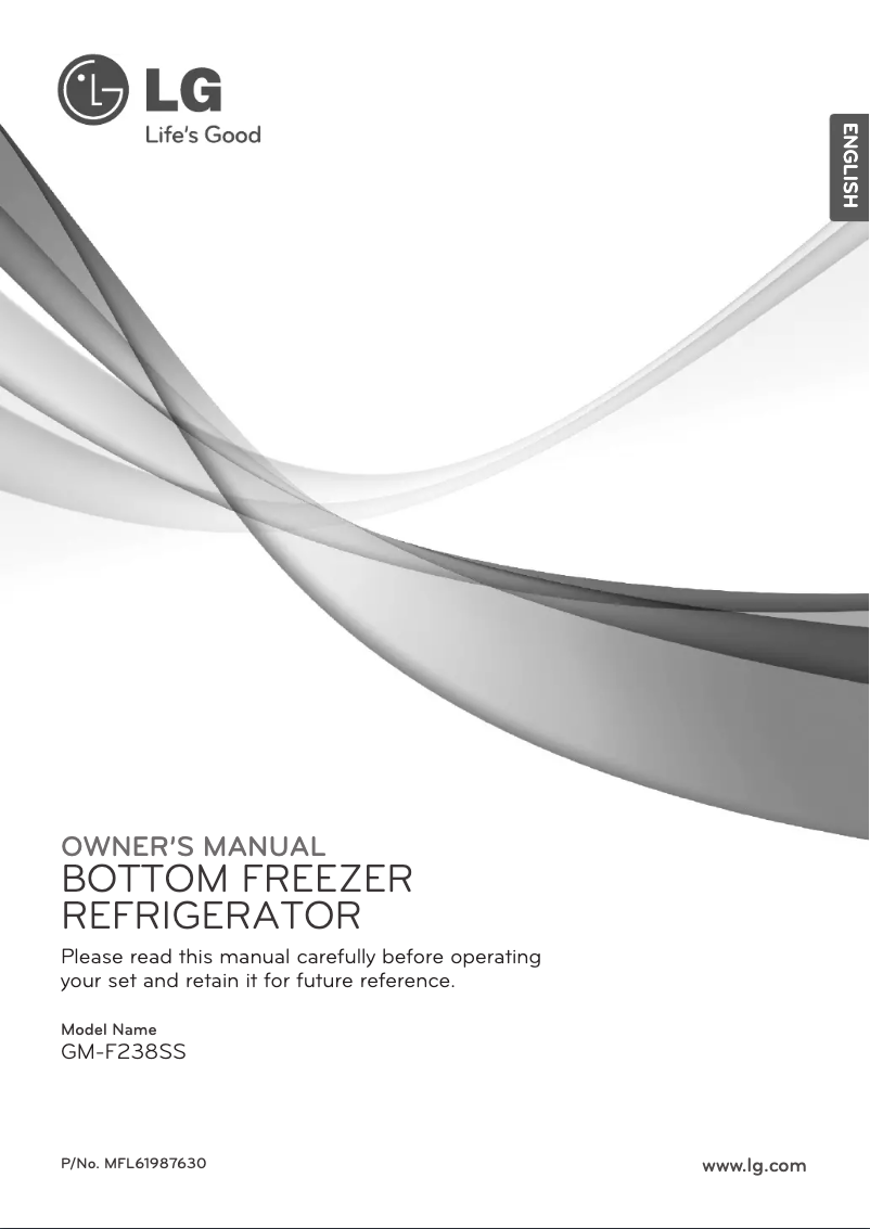 Page 1 de la notice Manuel utilisateur LG GM-F238SS