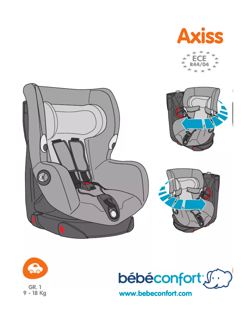 Page 1 de la notice Manuel utilisateur Bebe Confort Axiss