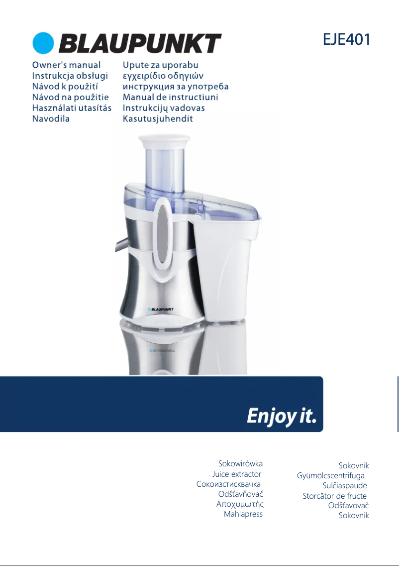 Page n°1 - Manuel utilisateur Blaupunkt EJE401