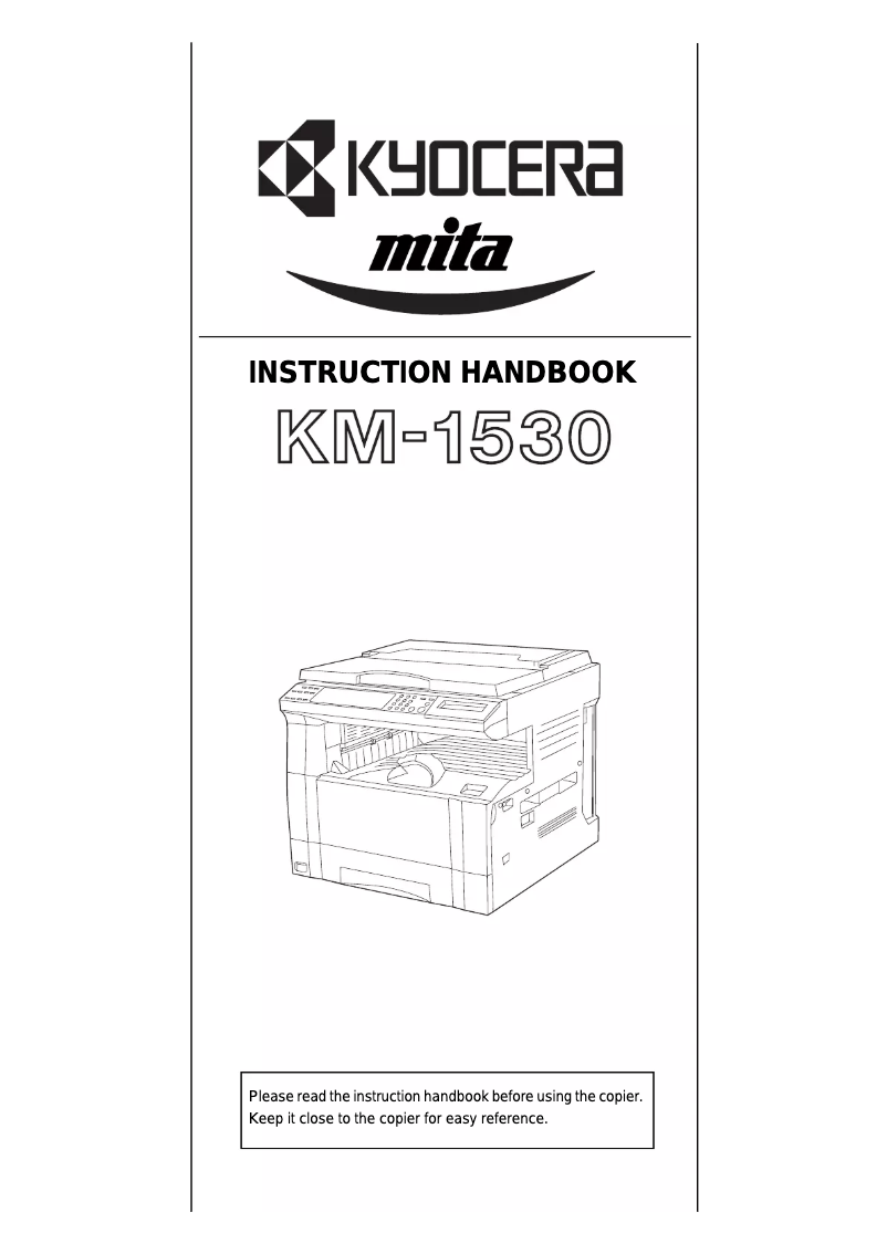 Página 1 del manual Manual de usuario Kyocera KM-1530