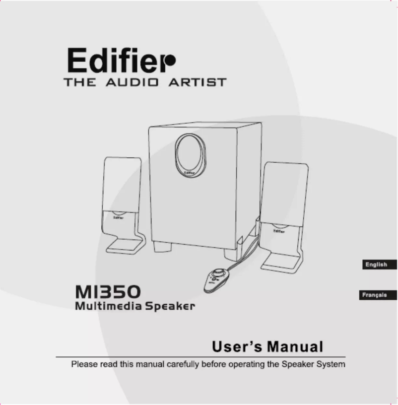Page 1 de la notice Manuel utilisateur Edifier M1350