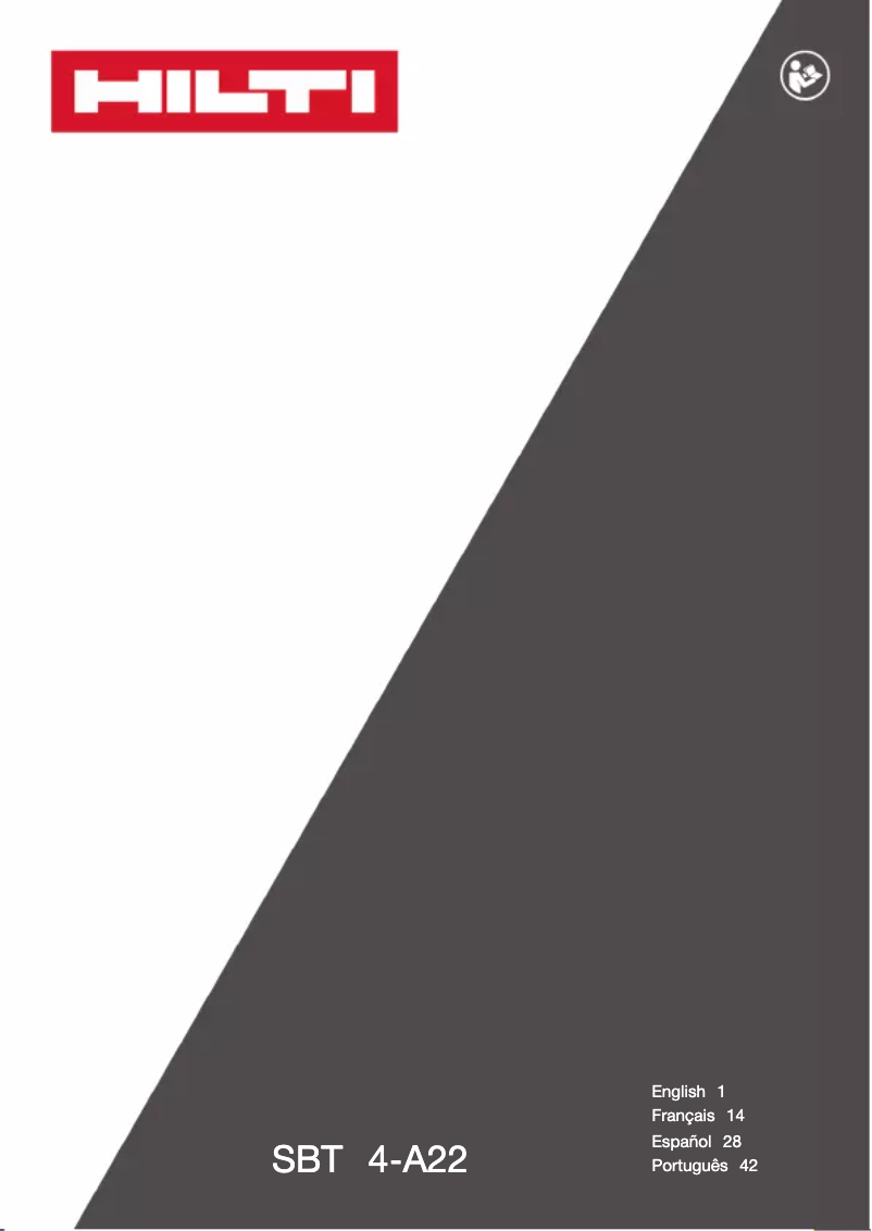 Page 1 de la notice Manuel utilisateur Hilti S-BT-EF HC