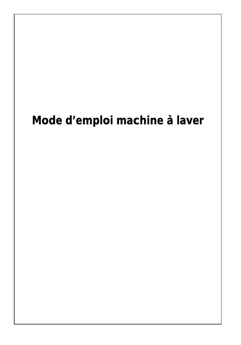 Page 1 de la notice Manuel utilisateur Waltham KUDA 1206 WAV 09
