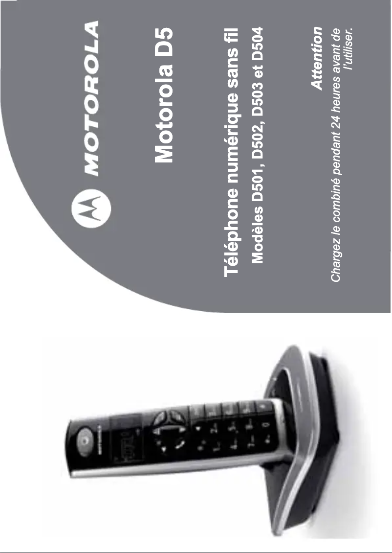 Página 1 del manual Manual de usuario Motorola D504