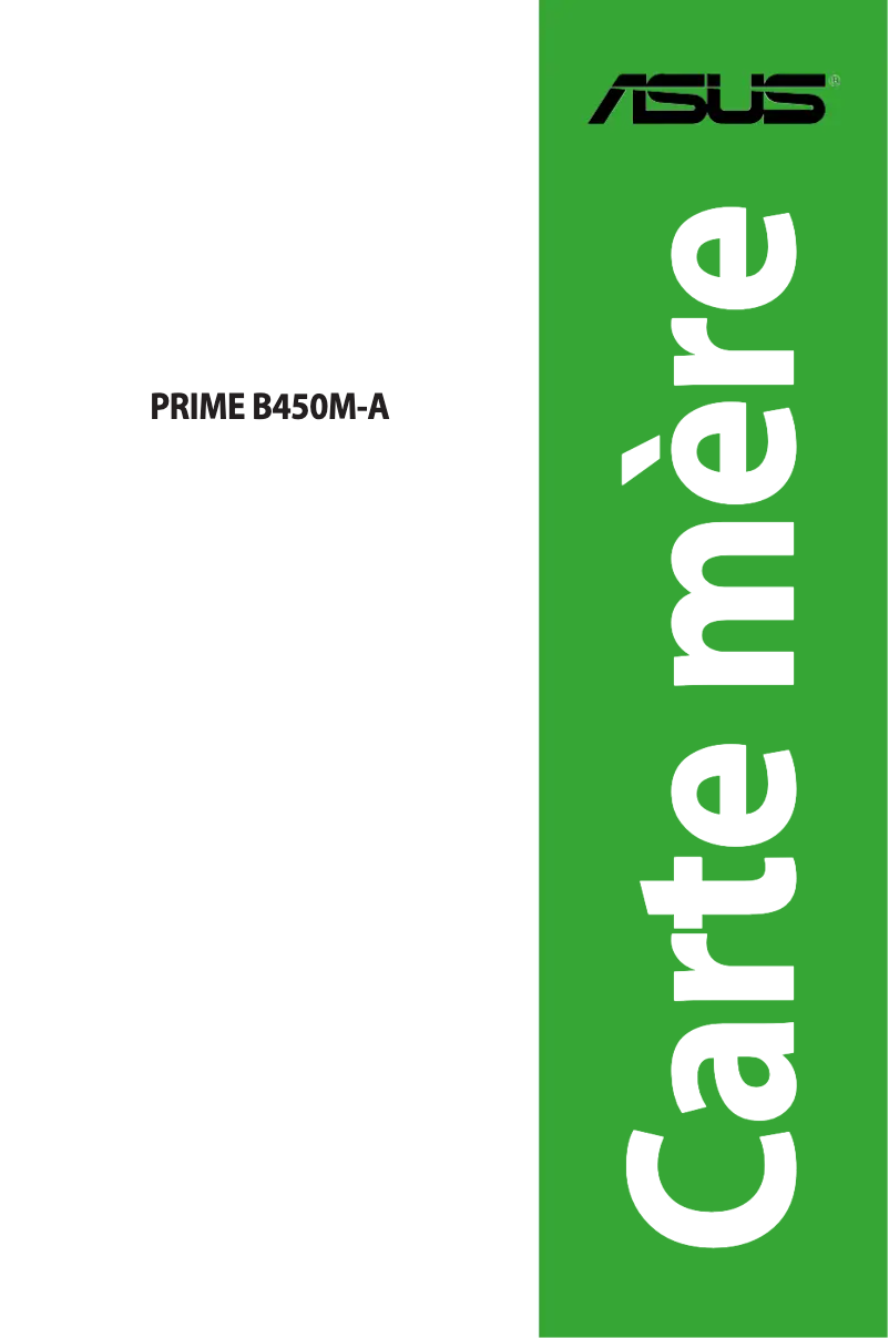 Page 1 de la notice Manuel utilisateur Asus Prime B450M-A