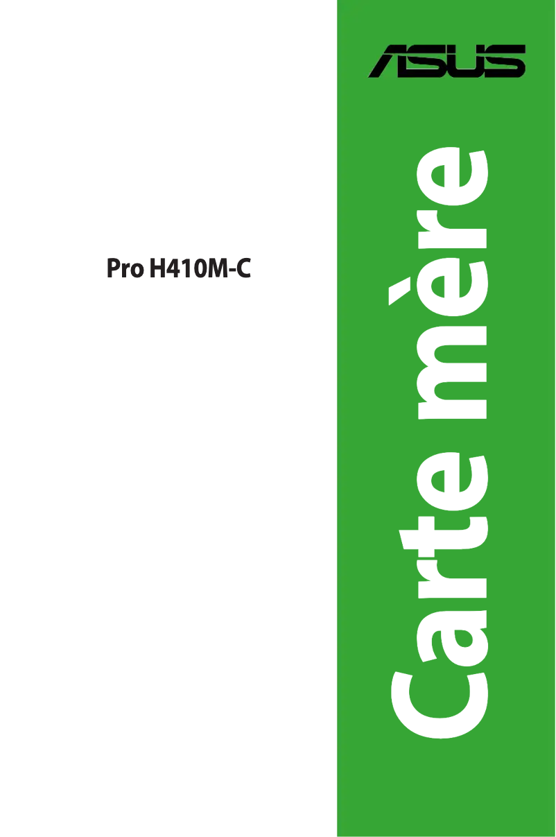 Image de la première page du manuel de l'appareil Pro H410M-C