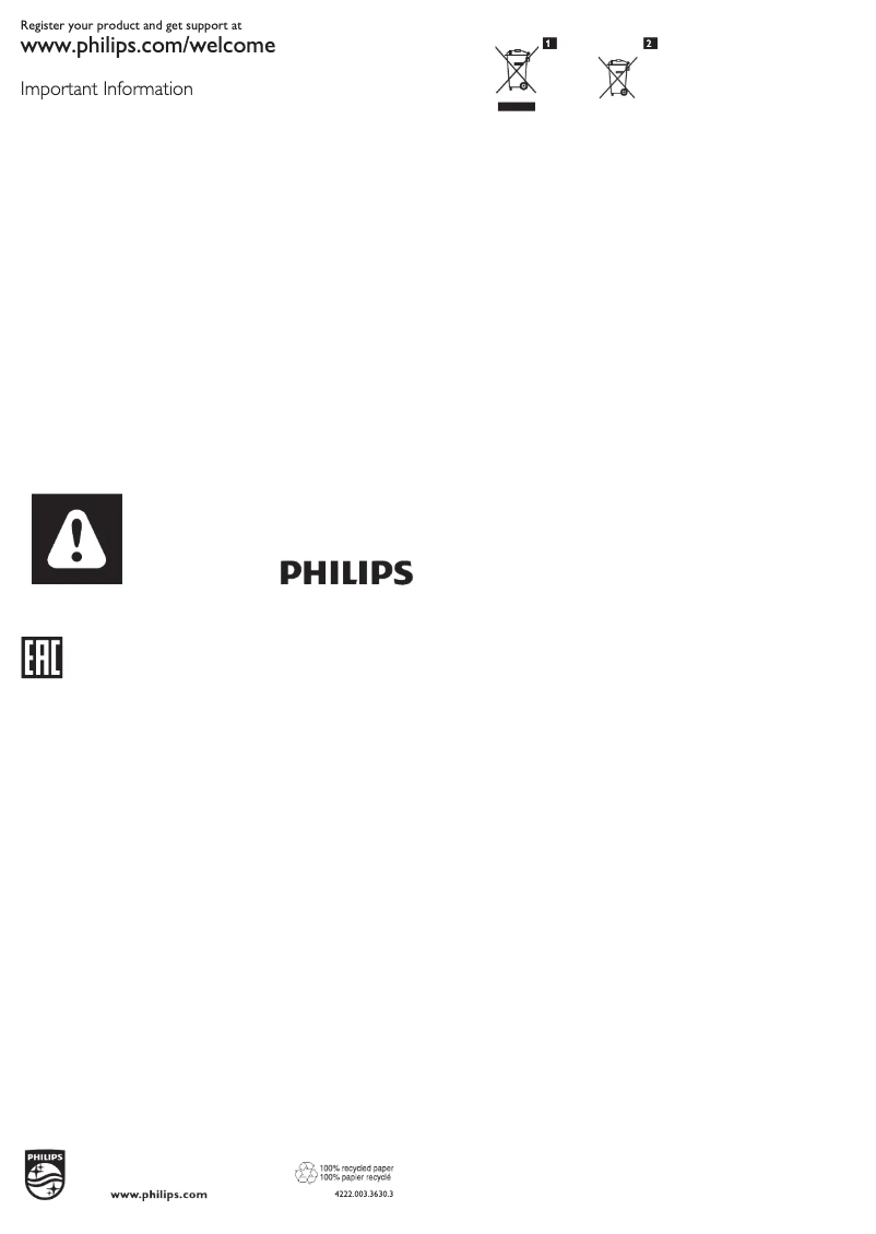 Page 1 de la notice Manuel utilisateur Philips PerformerPro FC9194