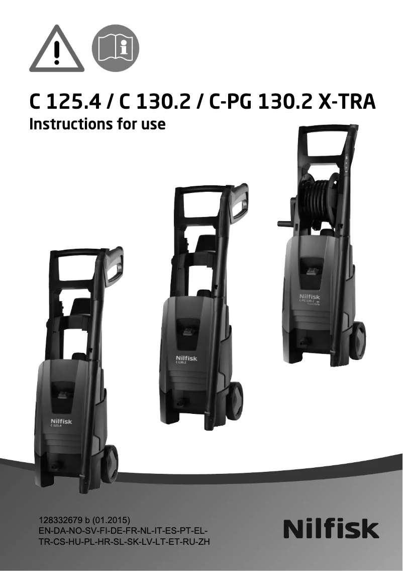 Page 1 de la notice Manuel utilisateur Nilfisk C 130.2-8