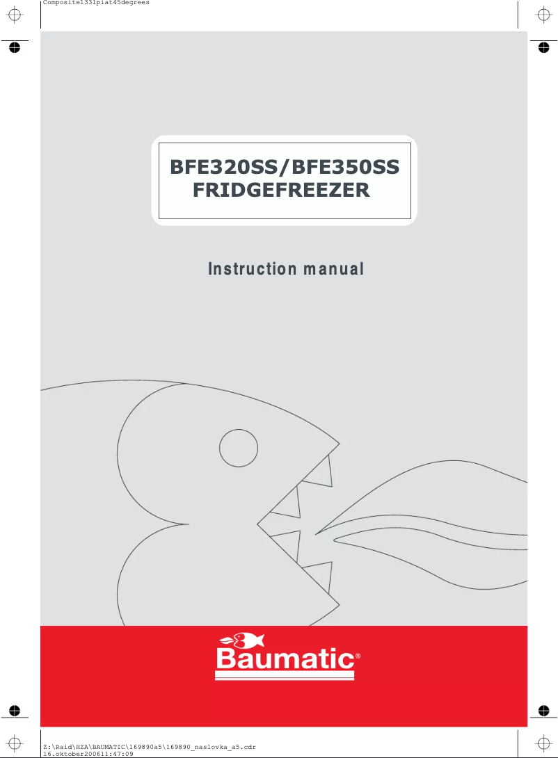 Page n°1 - Manuel utilisateur Baumatic BFE350SS