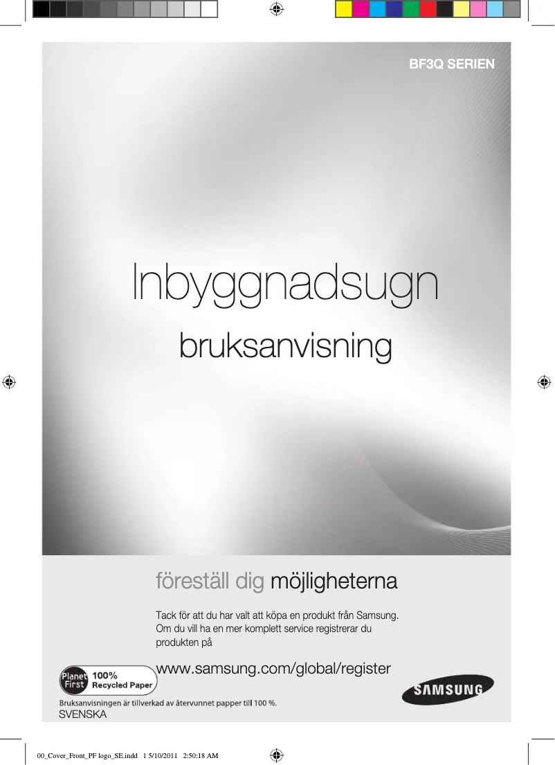 Page n°1 - Manuel utilisateur Samsung BF3Q4B098/XEE