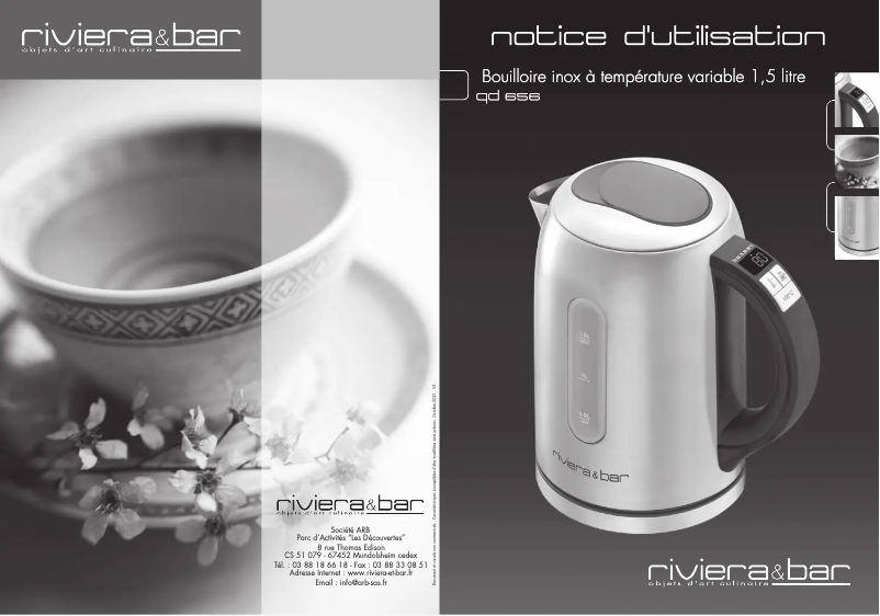 Page n°1 - Manuel utilisateur Riviera & Bar QD656