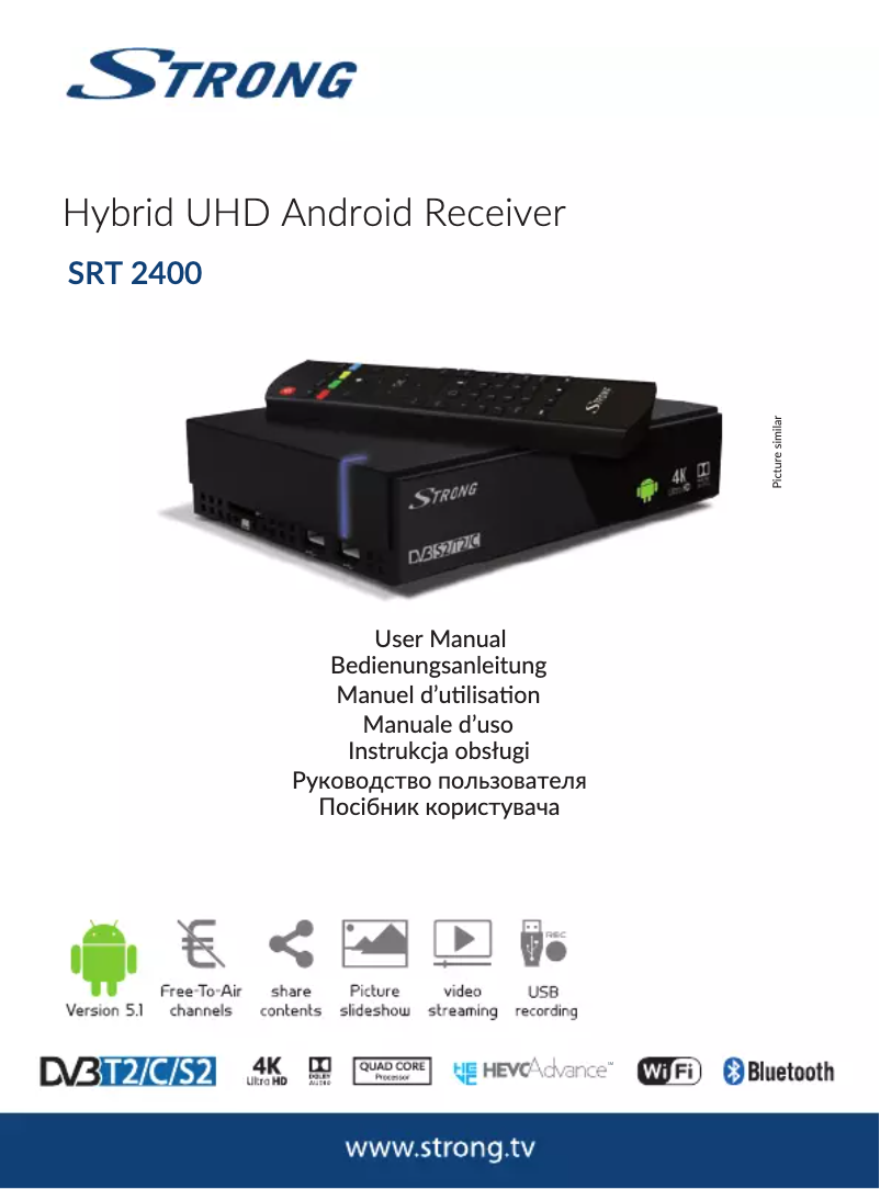 Página 1 del manual Manual de usuario Strong SRT 2400