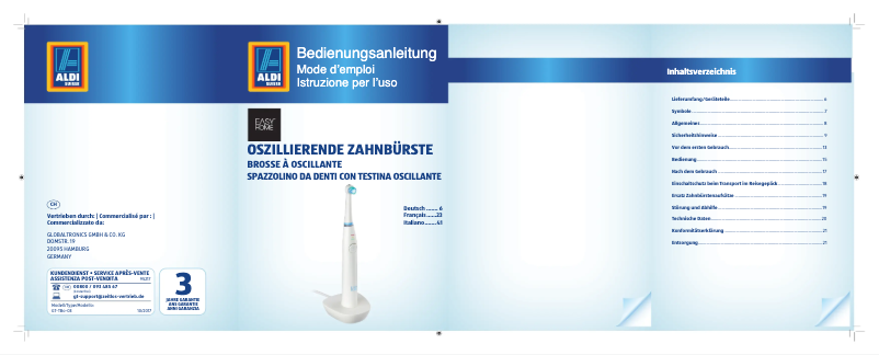 Page n°1 - Manuel utilisateur Easy Home GT-TBo-03