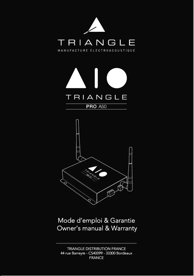 Image de la première page du manuel de l'appareil AIO Pro A50