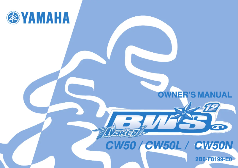 Page 1 de la notice Manuel utilisateur Yamaha BW 50 (2006)