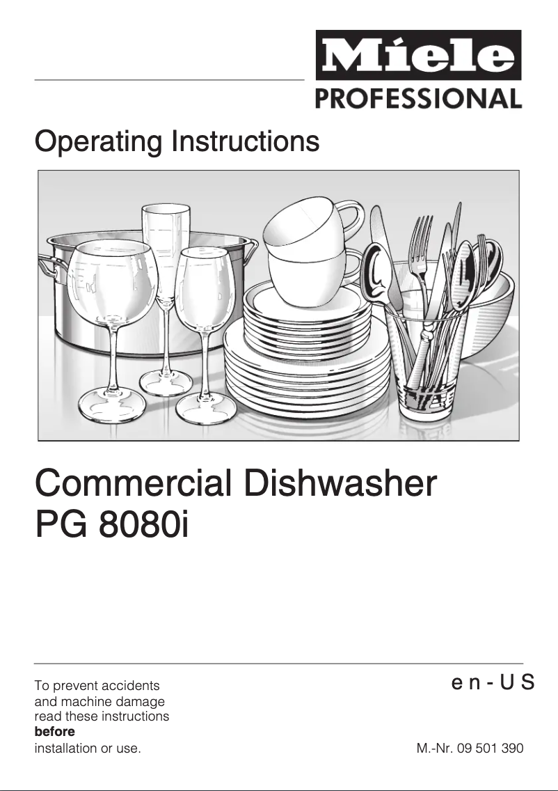 Page 1 de la notice Manuel utilisateur Miele PG 8080 I