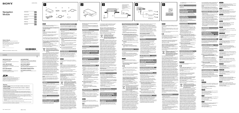 Image de la première page du manuel de l'appareil XA-NV400
