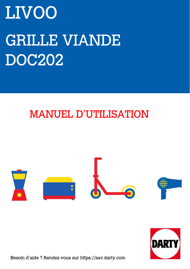 Image de la première page du manuel de l'appareil DOC202